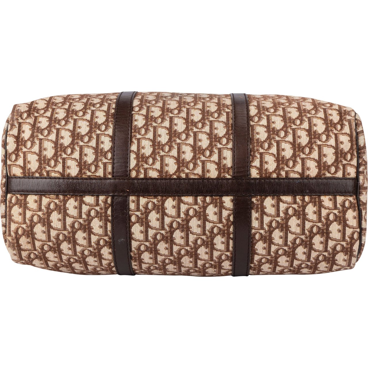 Dior Christian Dior Trotter Monogram Boston 40 Handbag Bruin