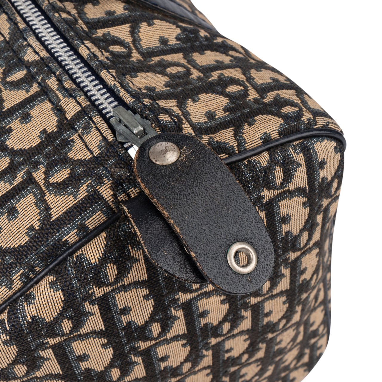 Dior Christian Dior Trotter Monogram Boston 30 Handbag Zwart