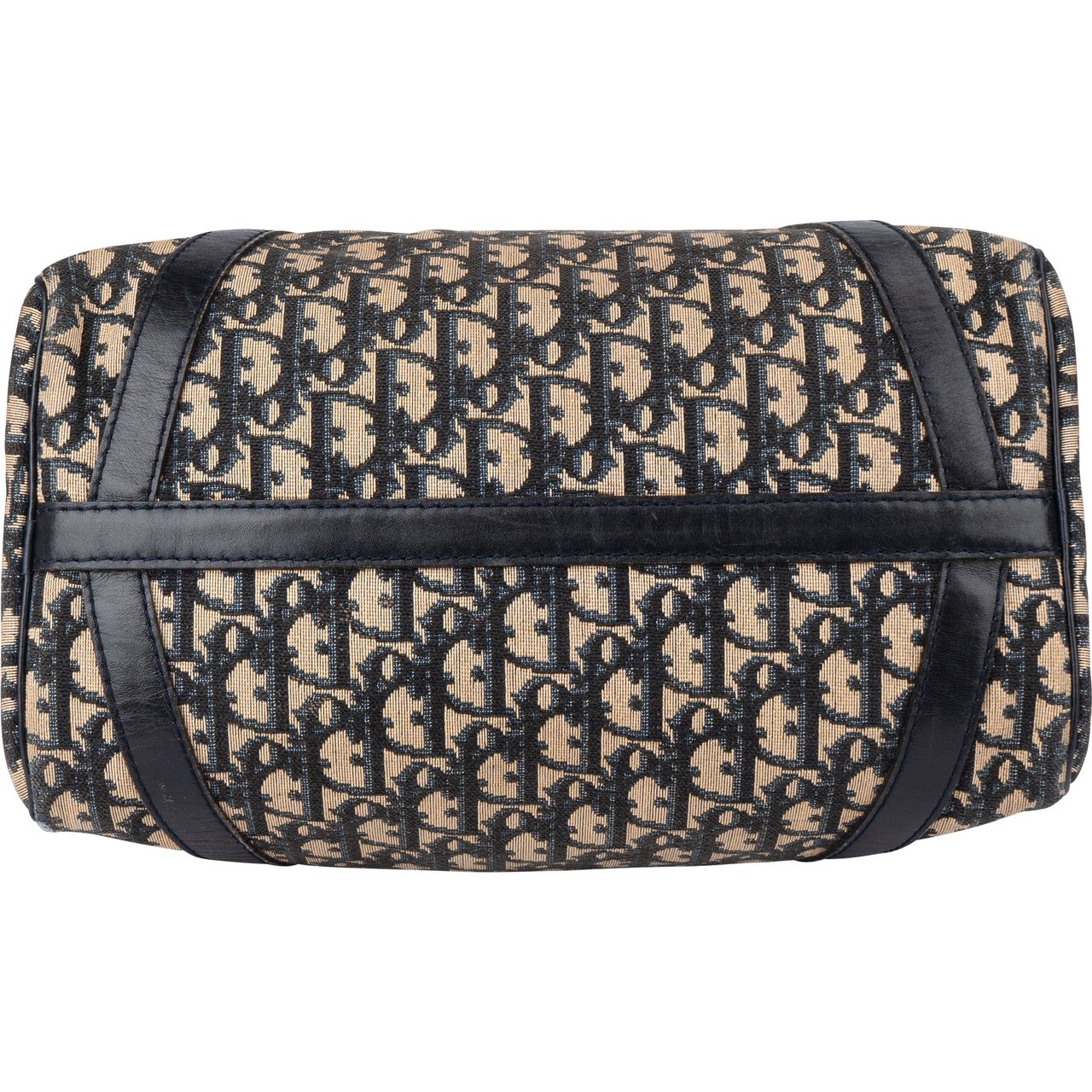 Dior Christian Dior Trotter Monogram Boston 30 Handbag Zwart