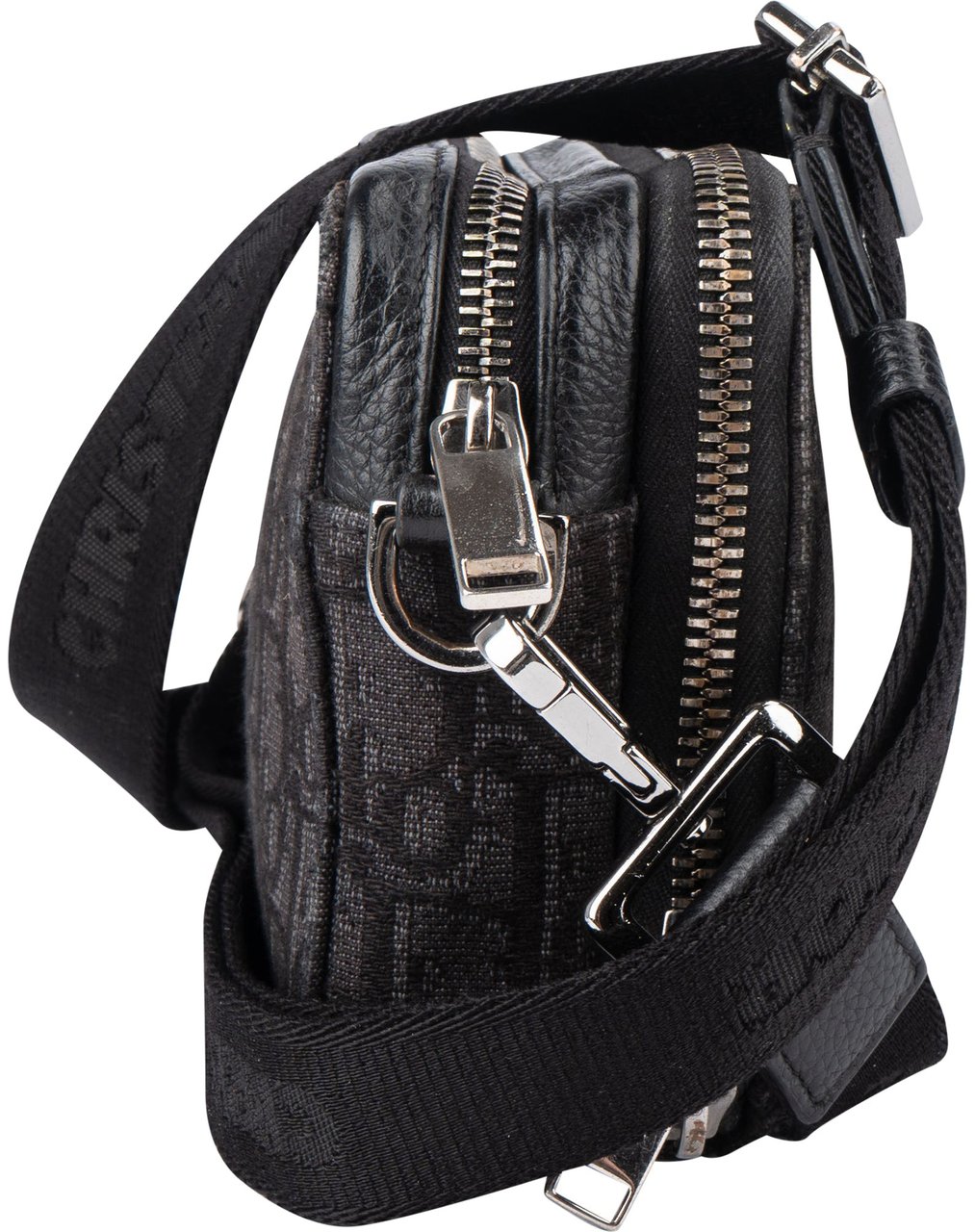 Dior Christian Dior Trotter Monogram Homme Crossbody Bag Zwart