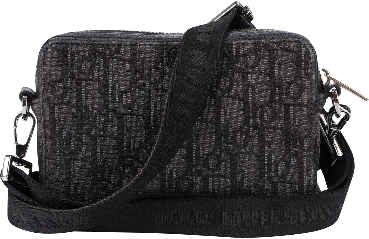 Dior Christian Dior Trotter Monogram Homme Crossbody Bag Zwart