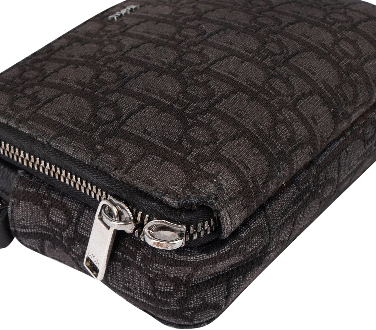 Dior Christian Dior Trotter Monogram Homme Crossbody Bag Zwart