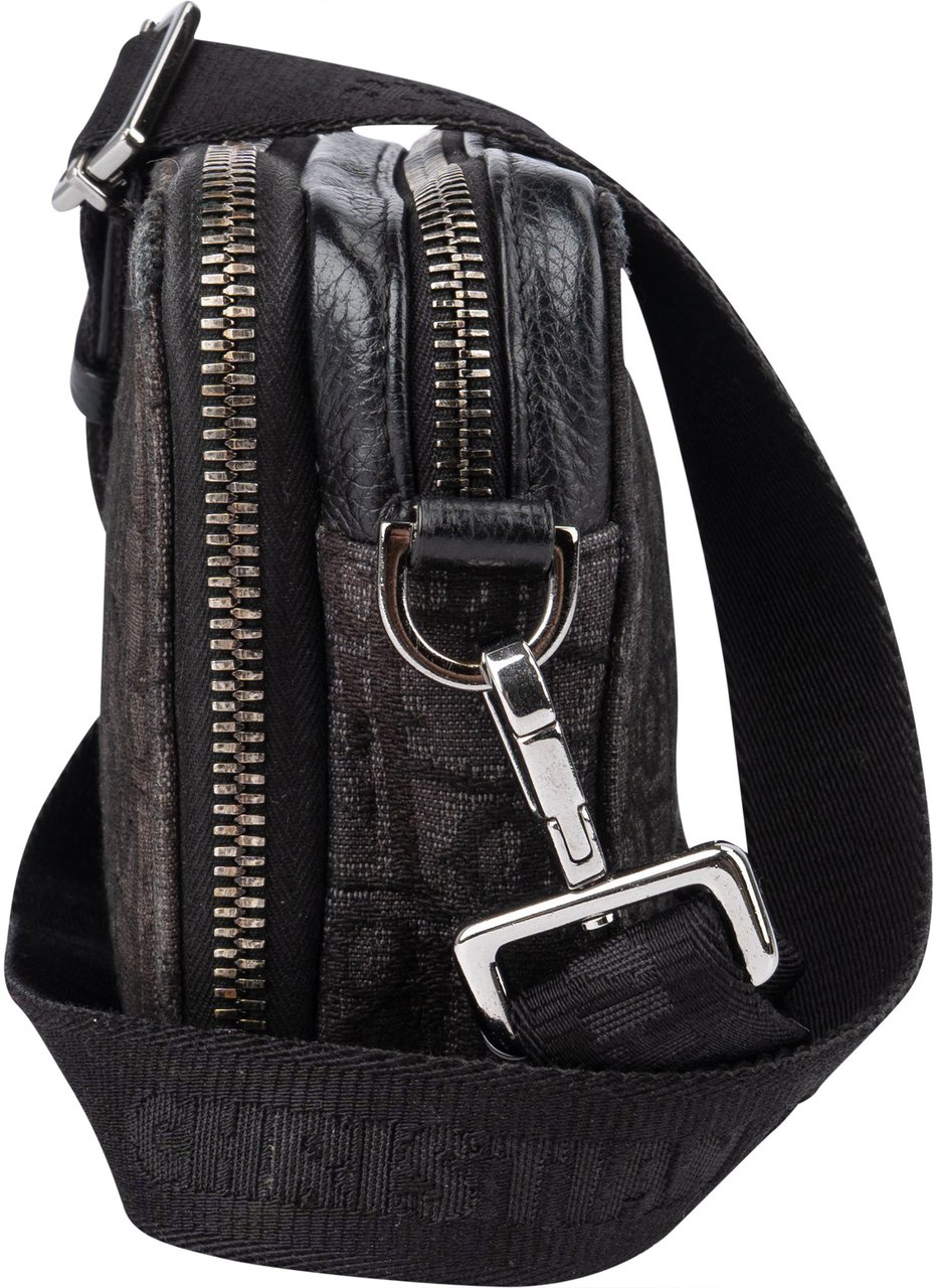 Dior Christian Dior Trotter Monogram Homme Crossbody Bag Zwart