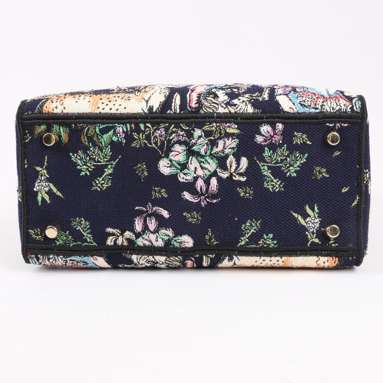 Dior Dior Lady D-Lite Canvas D-Constellation Embroidered Medium 2Way Handbag in Multicolor Divers