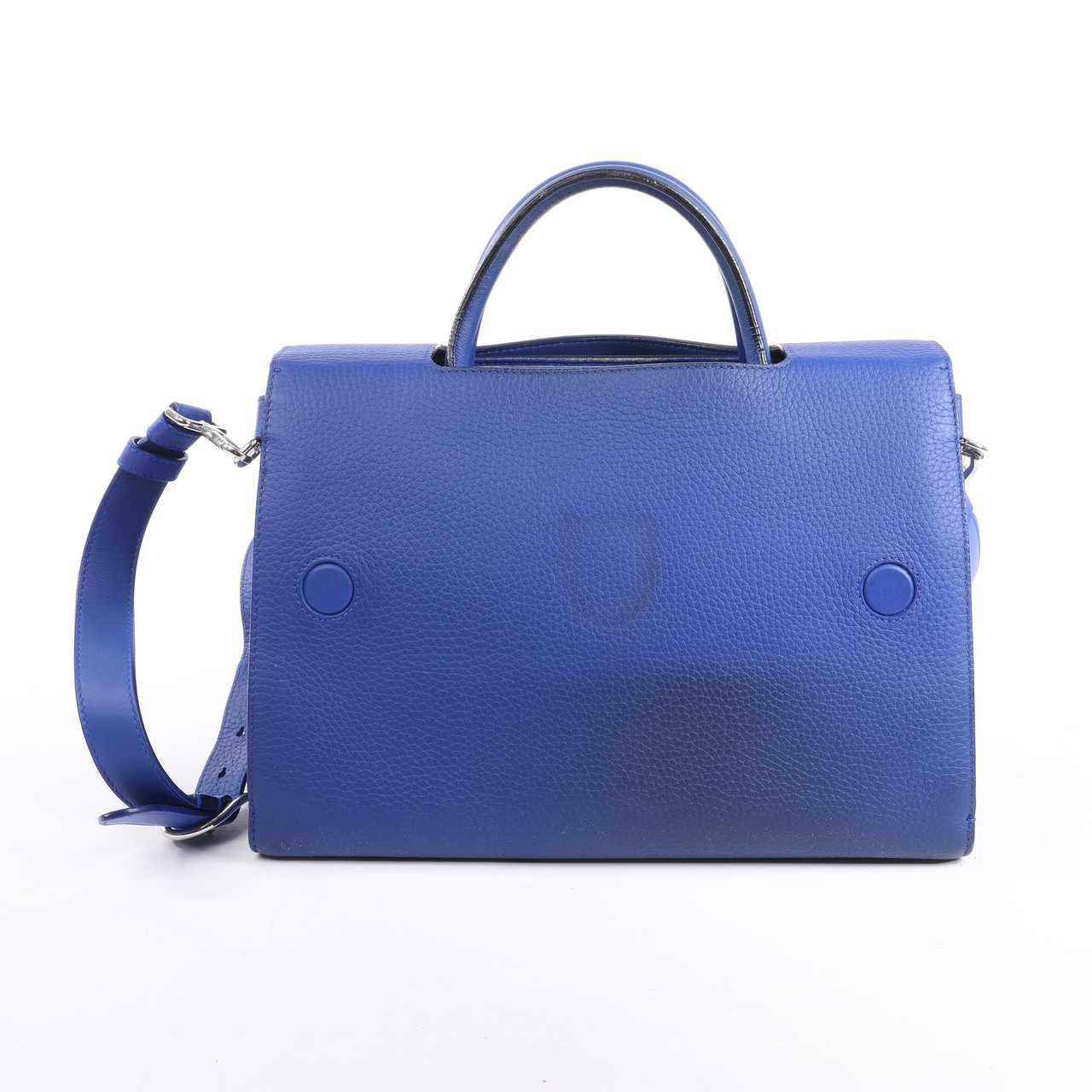 Dior Dior Diorever Medium Leather 2Way Handbag in Blue Blauw