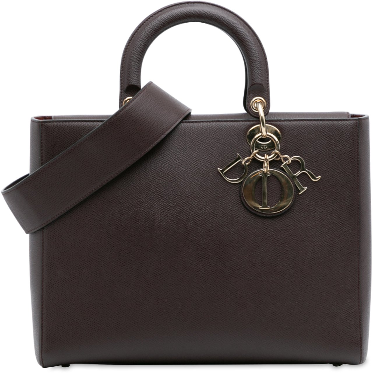 Dior Large Grained Calfskin Lady D Sire Rood