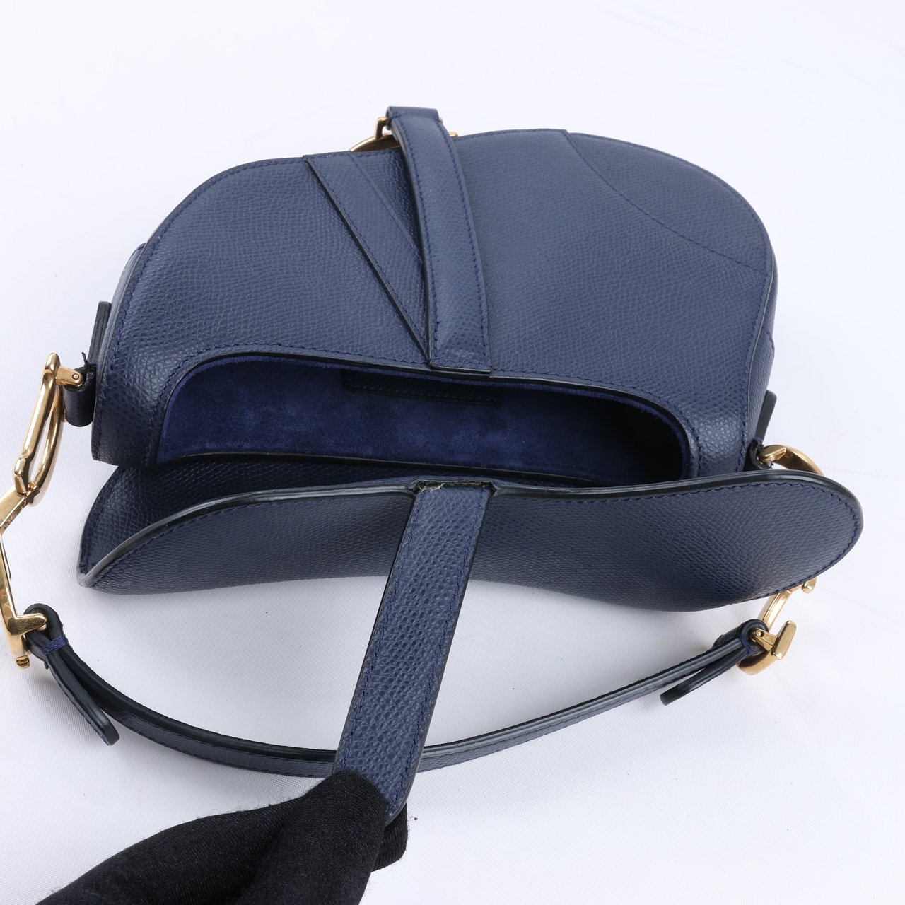 Dior Dior Saddle Mini Bag Leather Handbag in Navy Blue (Marketplaces) Navy