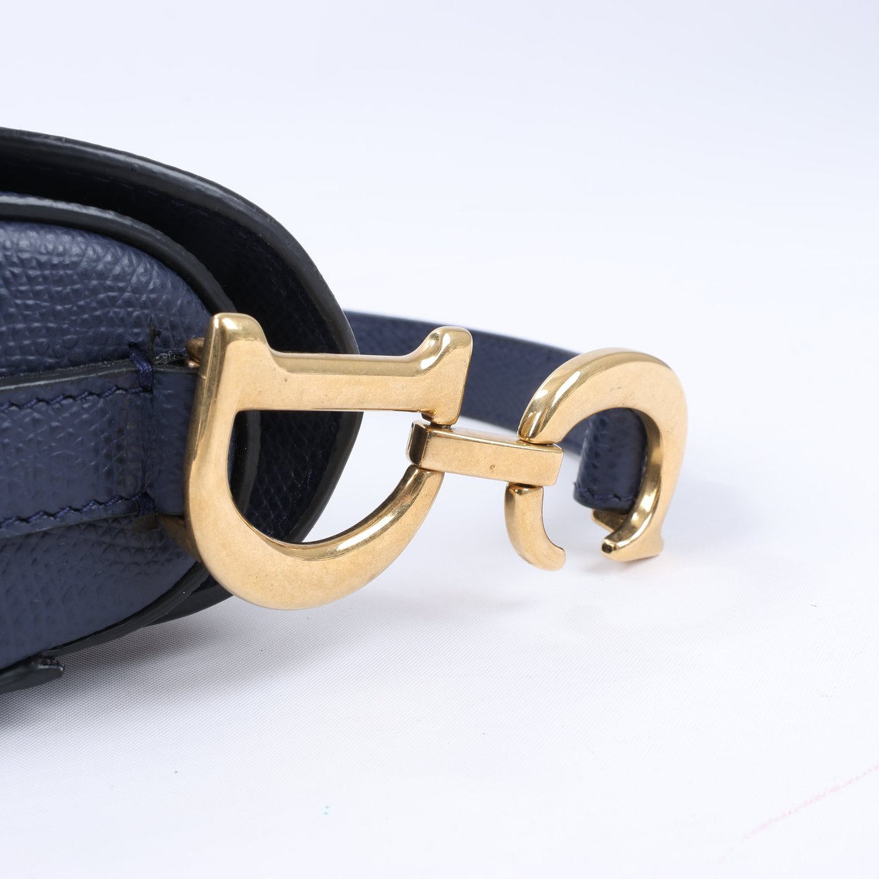 Dior Dior Saddle Mini Bag Leather Handbag in Navy Blue (Marketplaces) Navy
