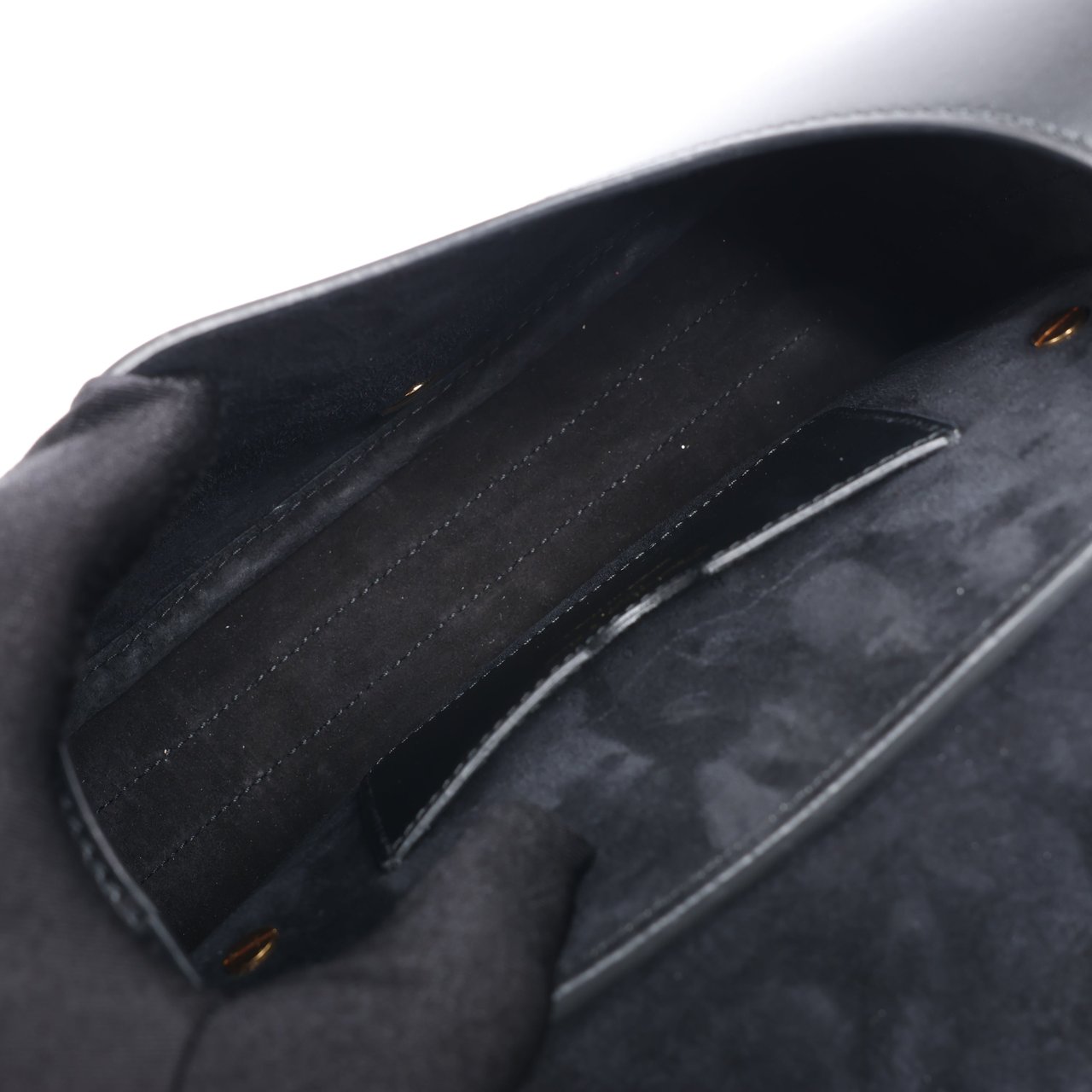 Dior Dior Bobby Medium Calfskin Flap Shoulder Bag in Black Zwart