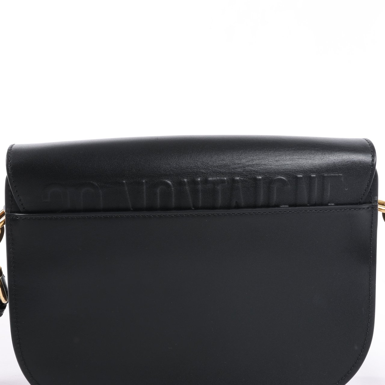 Dior Dior Bobby Medium Calfskin Flap Shoulder Bag in Black Zwart