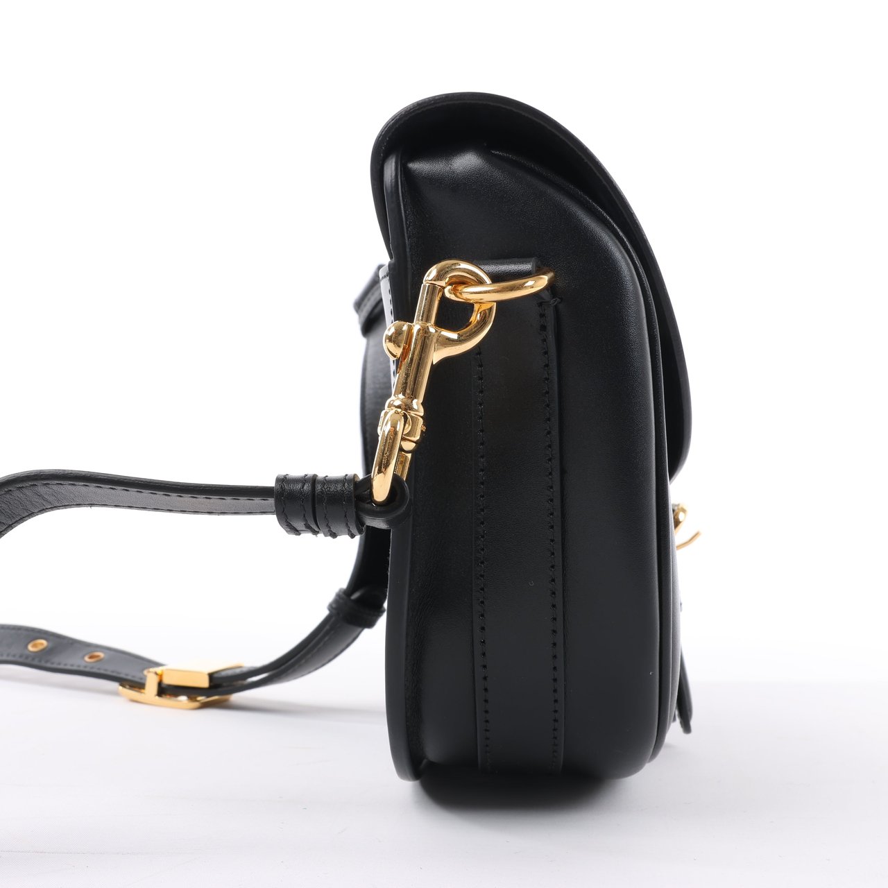Dior Dior Bobby Medium Calfskin Flap Shoulder Bag in Black Zwart