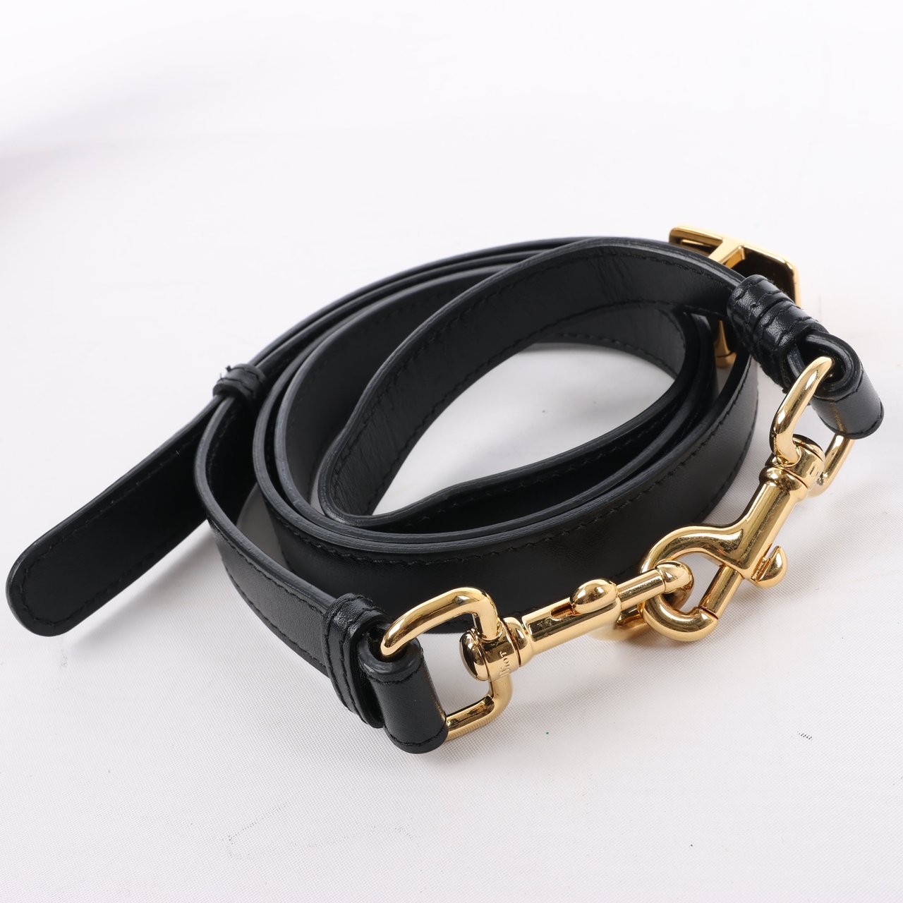 Dior Dior Bobby Small Calfskin Flap Shoulder Bag in Black Zwart