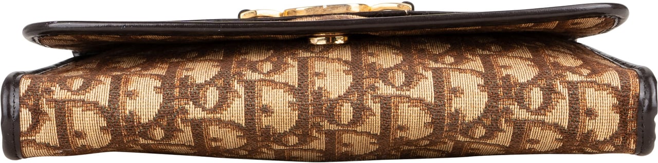 Dior Christian Dior Trotter Monogram Shoulder Bag Bruin