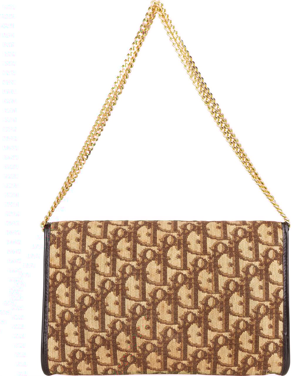 Dior Christian Dior Trotter Monogram Shoulder Bag Bruin