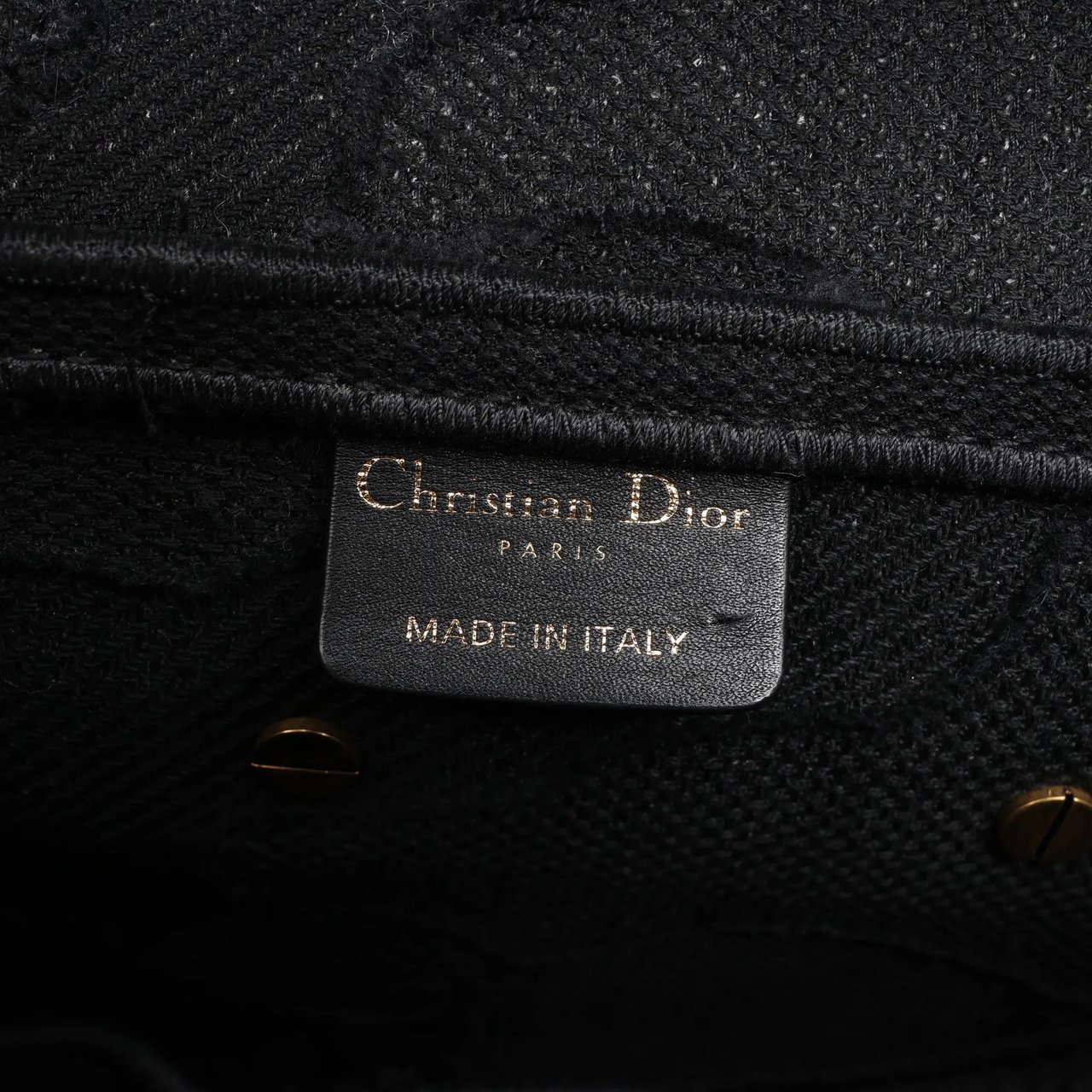 Dior Dior Saddle Classic Bag Canvas Shoulder Bag in Black Zwart
