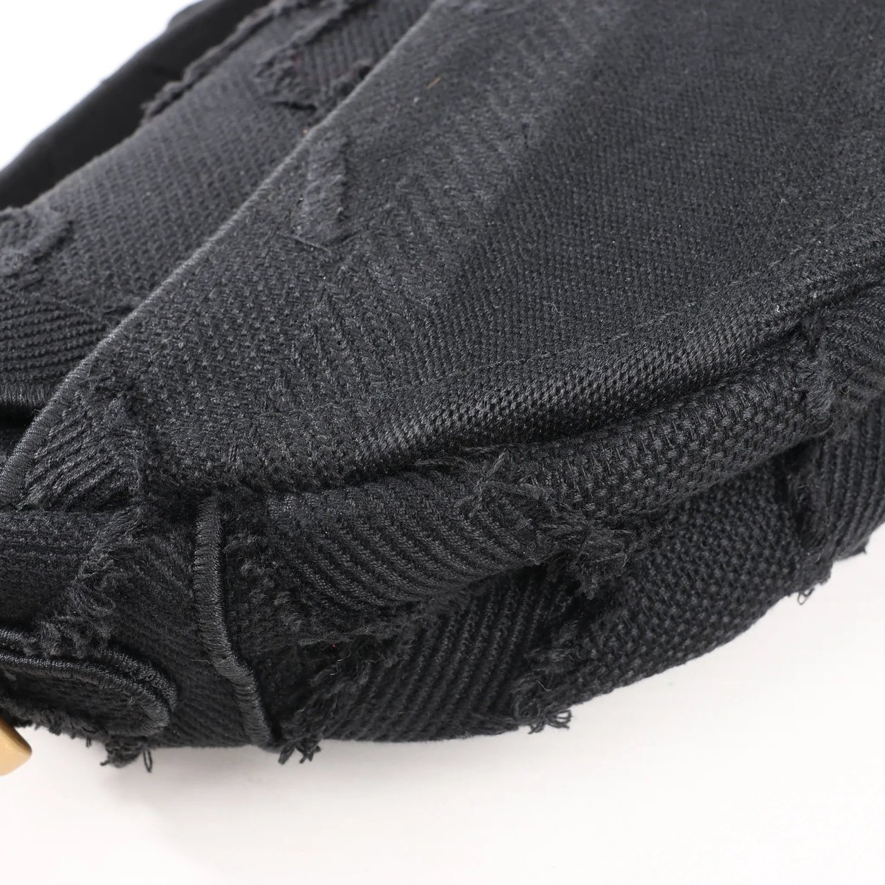 Dior Dior Saddle Classic Bag Canvas Shoulder Bag in Black Zwart