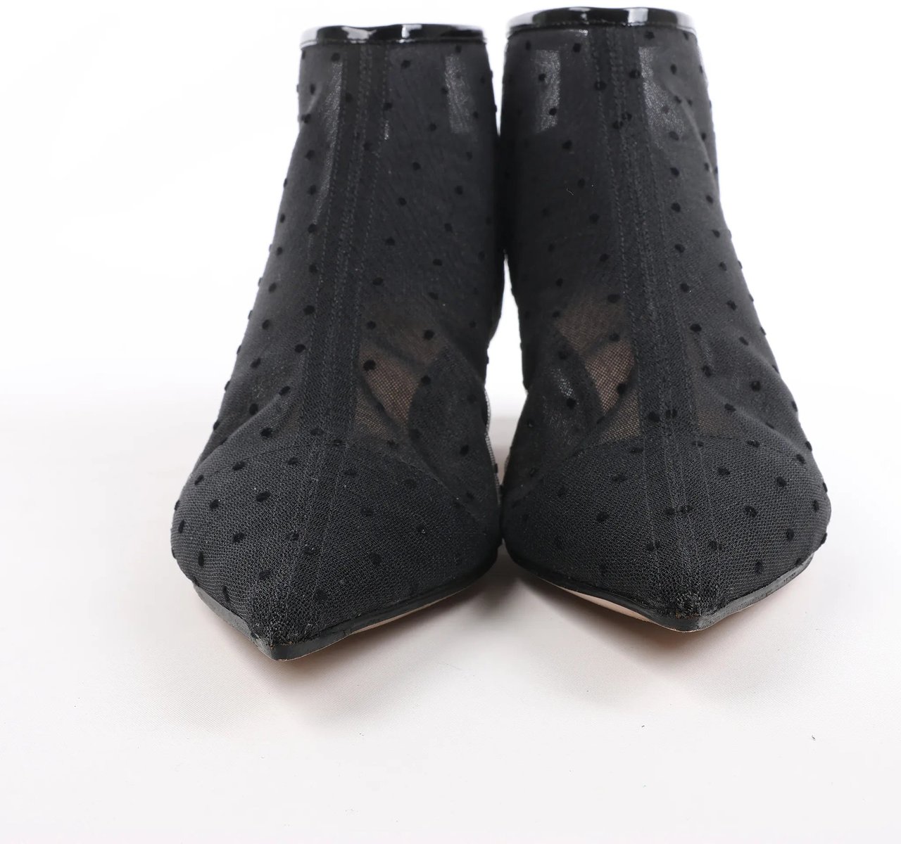 Dior Dior Mesh DIOR PRETTY Ankle Boots in Black, Size 37.5 EU Zwart