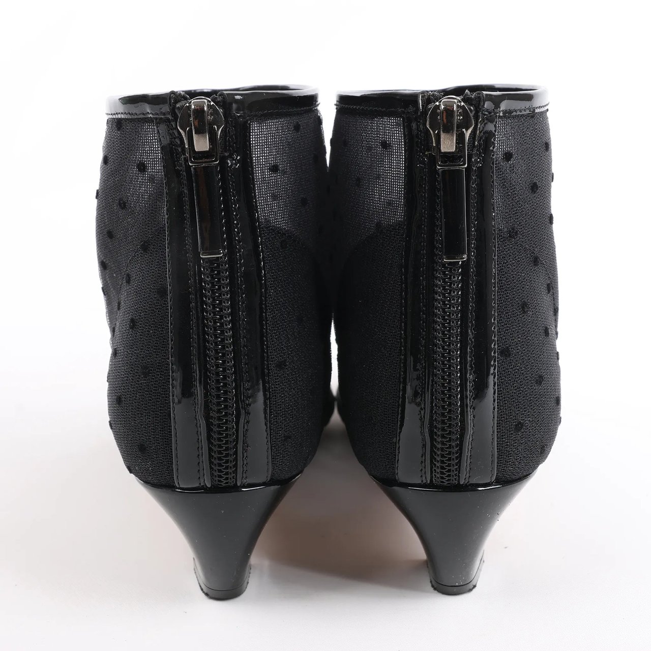 Dior Dior Mesh DIOR PRETTY Ankle Boots in Black, Size 37.5 EU Zwart