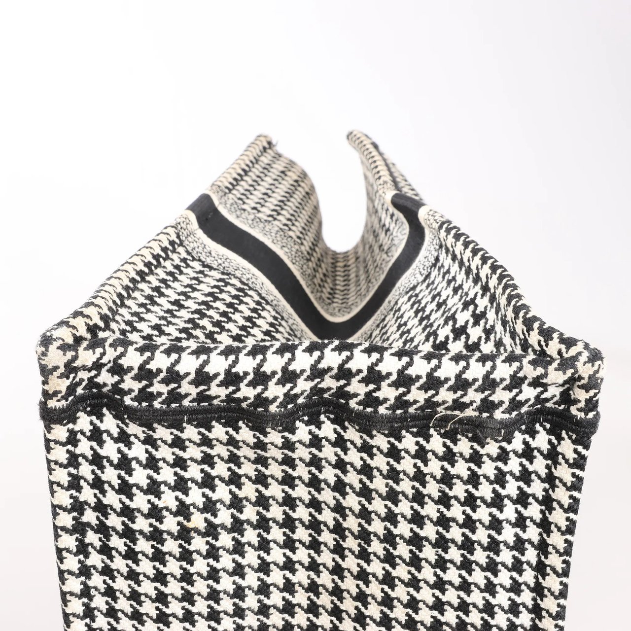 Dior Dior Book Tote Large Canvas Shoulder Bag in Black x White Divers