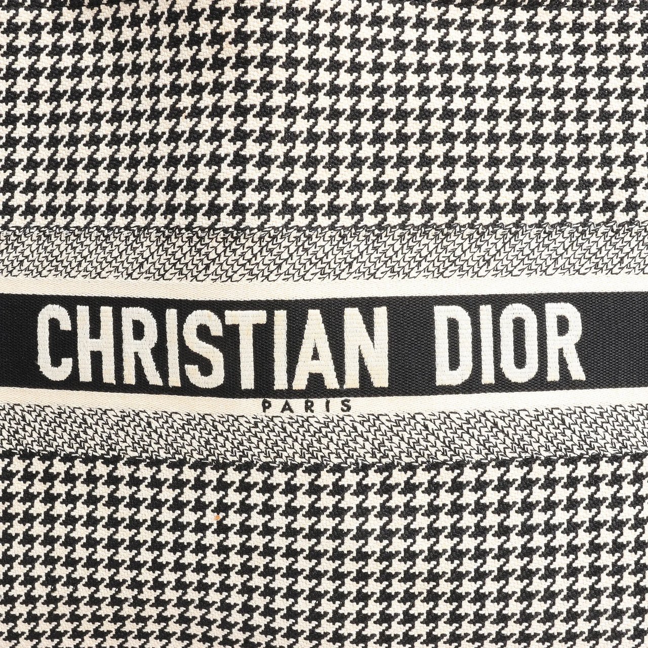 Dior Dior Book Tote Large Canvas Shoulder Bag in Black x White Divers