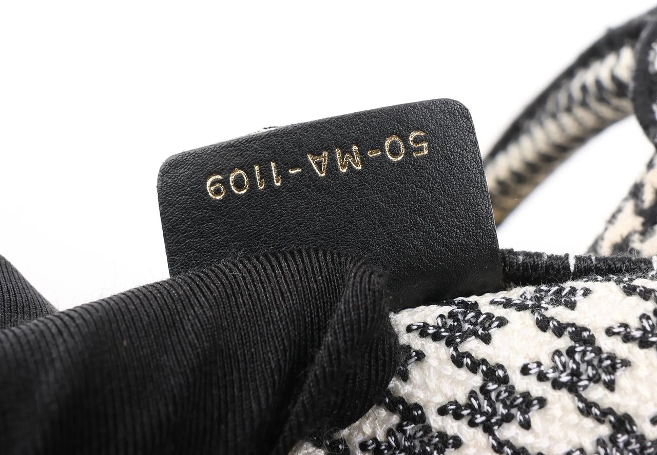 Dior Dior Book Tote Large Canvas Shoulder Bag in Black x White Divers