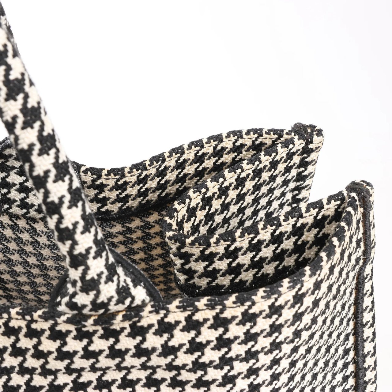 Dior Dior Book Tote Large Canvas Shoulder Bag in Black x White Divers