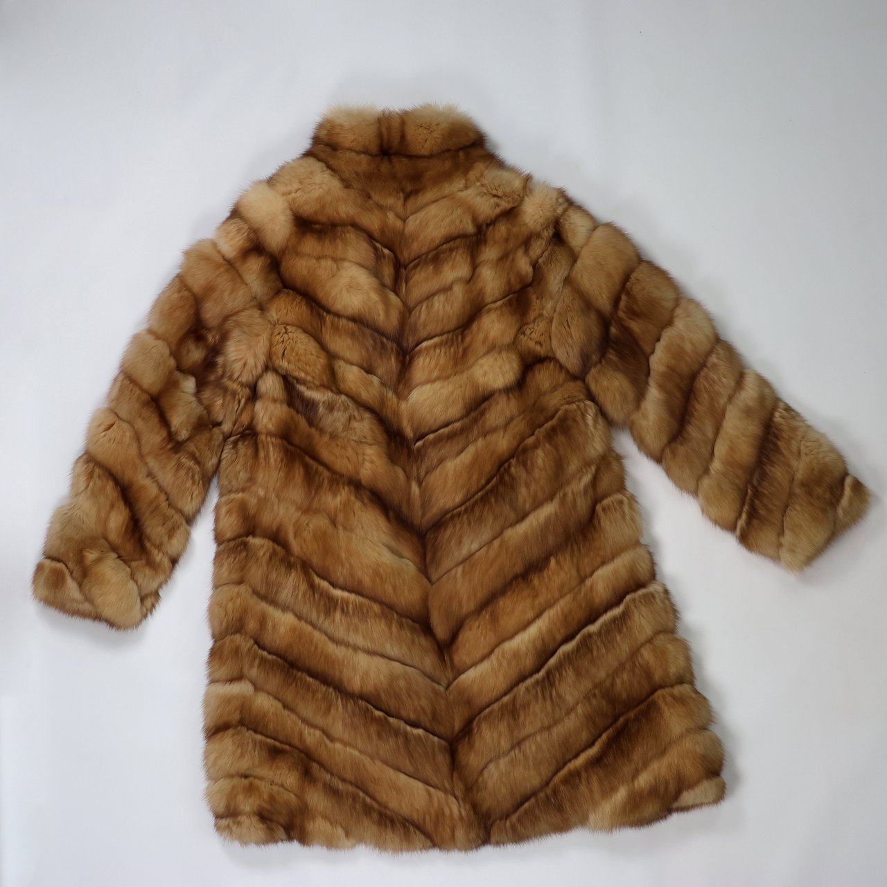 Dior Vintage Christian Dior Paris Golden Marten Fur Coat Bruin
