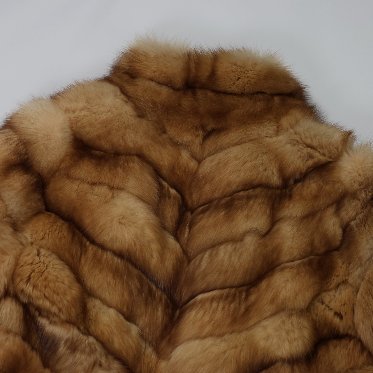 Dior Vintage Christian Dior Paris Golden Marten Fur Coat Bruin