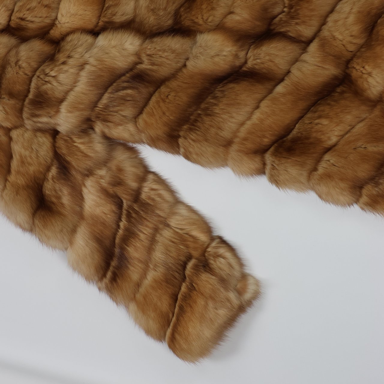 Dior Vintage Christian Dior Paris Golden Marten Fur Coat Bruin