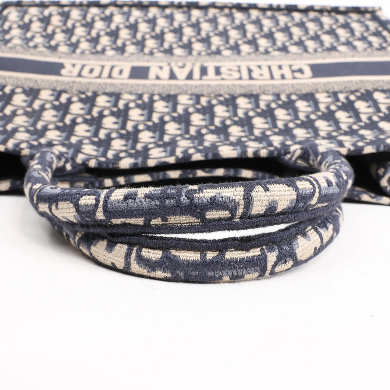 Dior Dior Book Tote Large Oblique Canvas Shoulder Bag in Navy Blue Divers