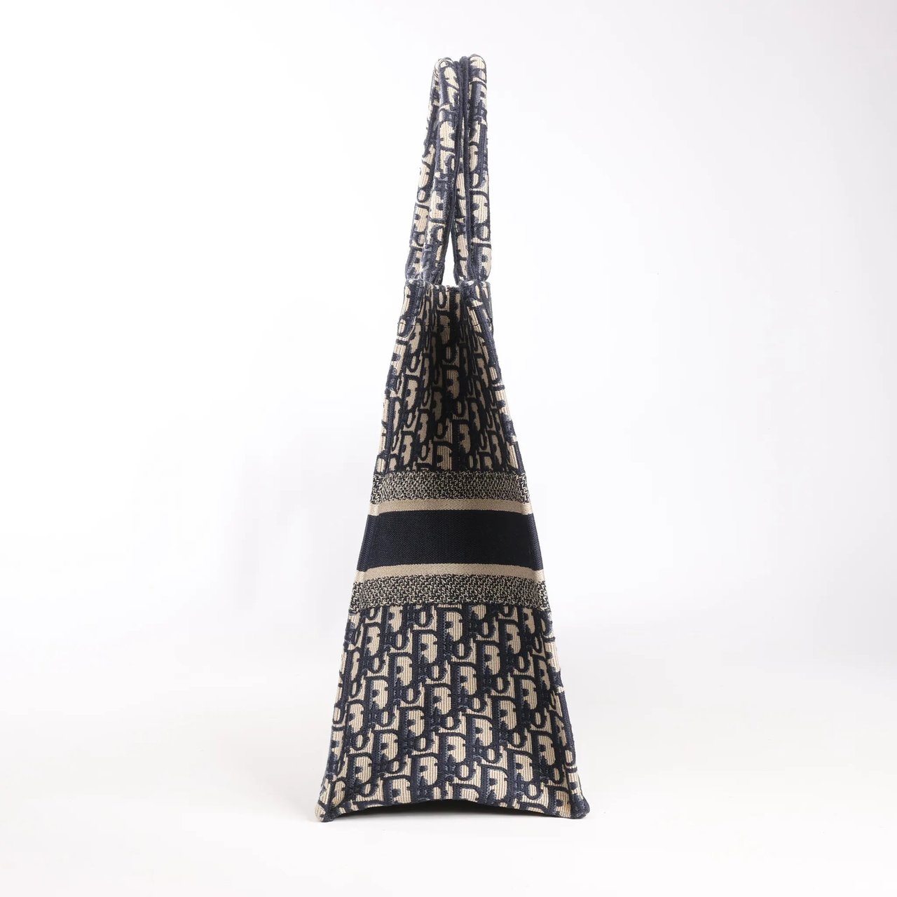 Dior Dior Book Tote Large Oblique Canvas Shoulder Bag in Navy Blue Divers