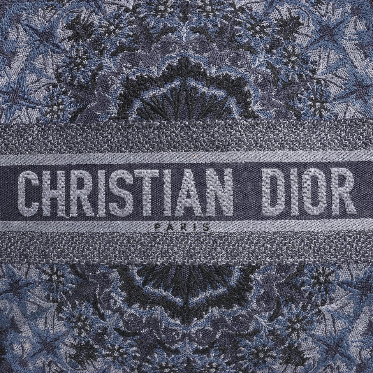 Dior Dior Book Tote Large Kaleidiorscopic Canvas Shoulder Bag in Navy Blue Navy