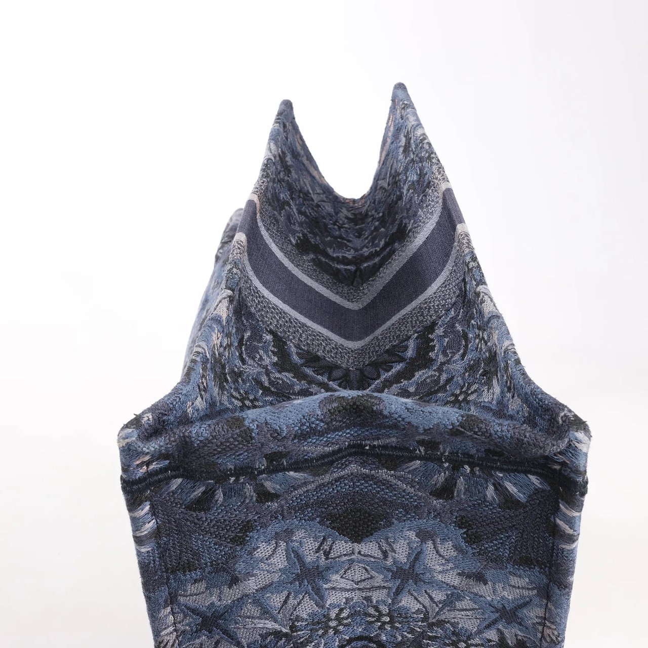 Dior Dior Book Tote Large Kaleidiorscopic Canvas Shoulder Bag in Navy Blue Navy