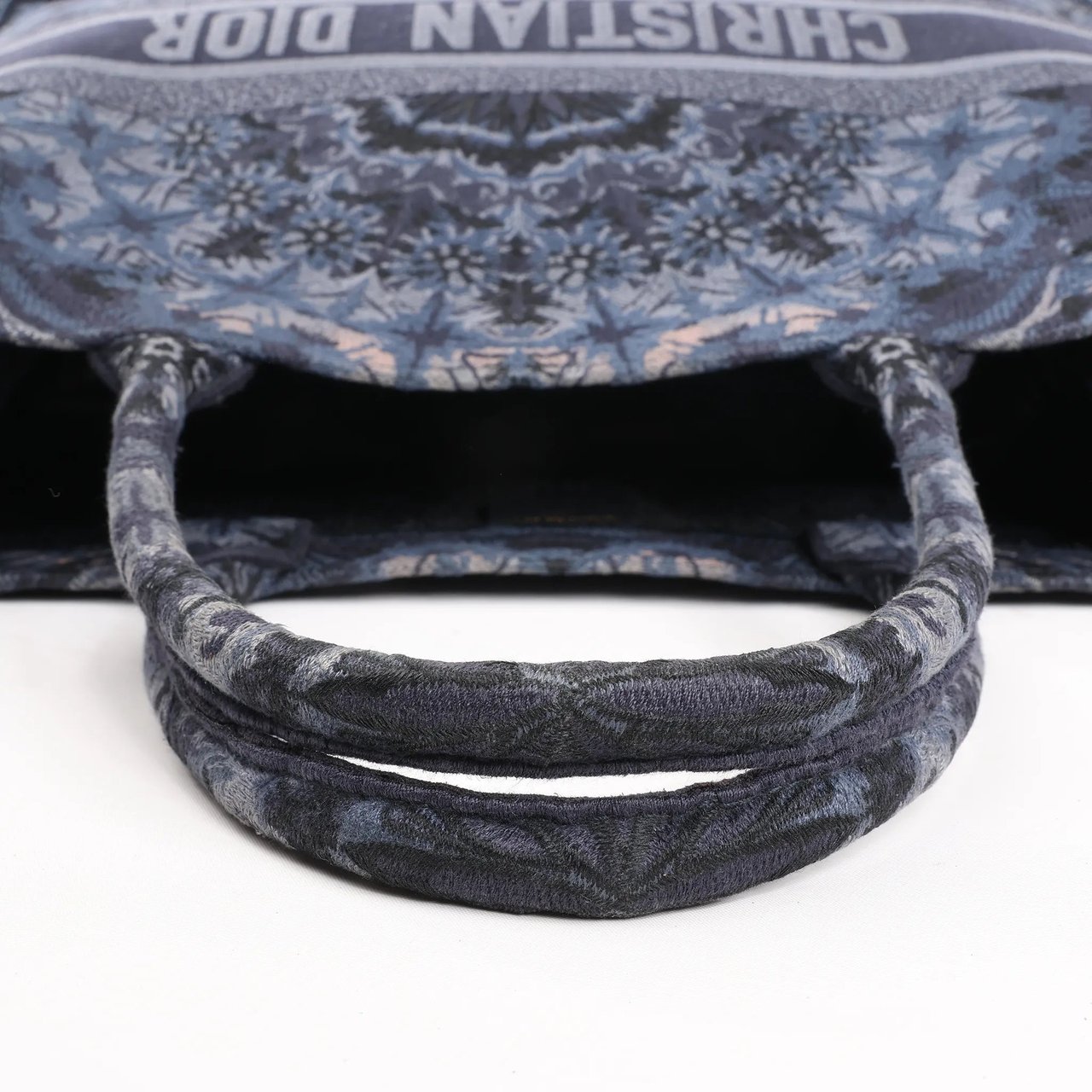 Dior Dior Book Tote Large Kaleidiorscopic Canvas Shoulder Bag in Navy Blue Navy