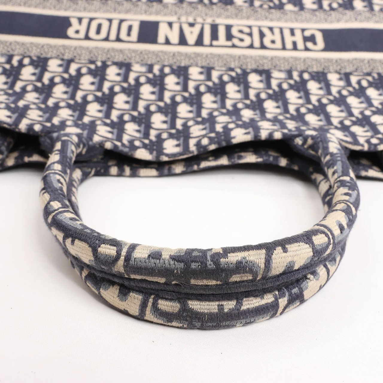 Dior Dior Book Tote Large Oblique Canvas Shoulder Bag in Navy Blue Divers