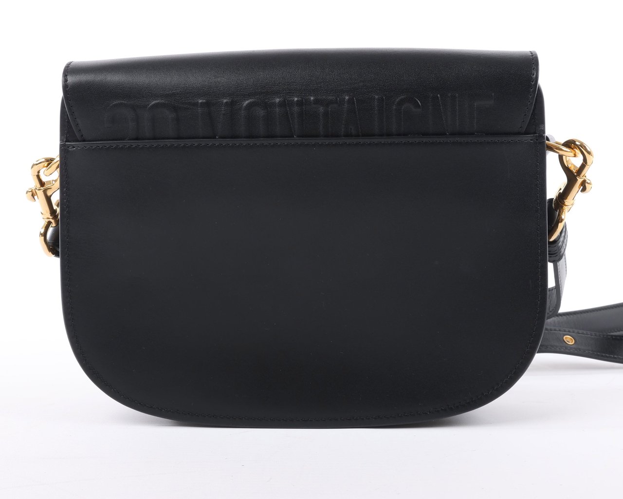 Dior Dior Bobby Medium Calfskin Flap Shoulder Bag in Black Zwart