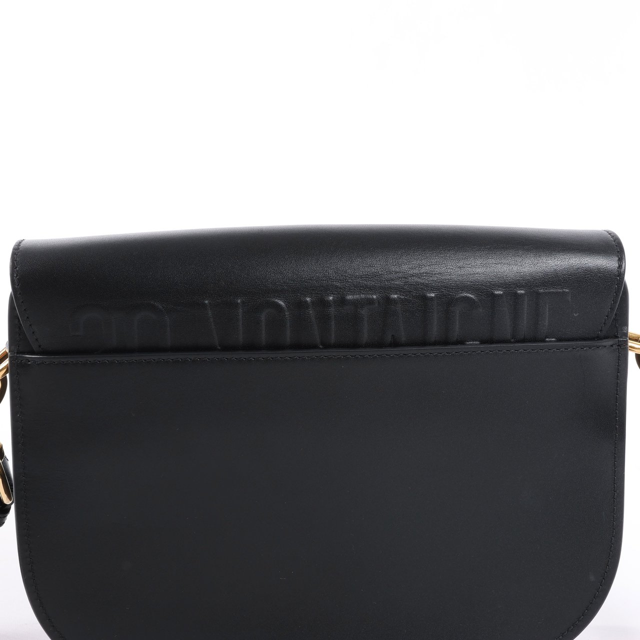 Dior Dior Bobby Medium Calfskin Flap Shoulder Bag in Black Zwart