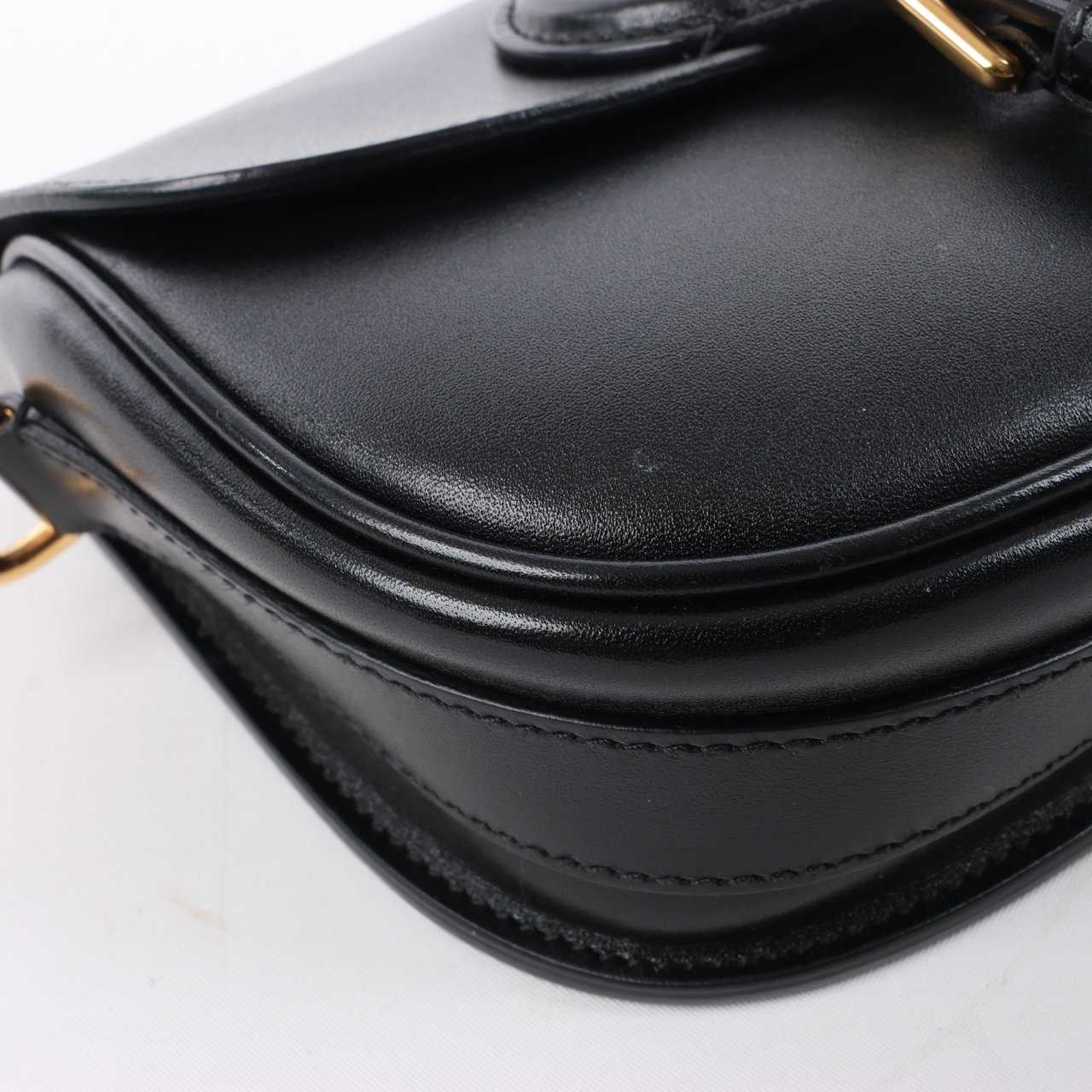 Dior Dior Bobby Small Calfskin Flap Shoulder Bag in Black Zwart