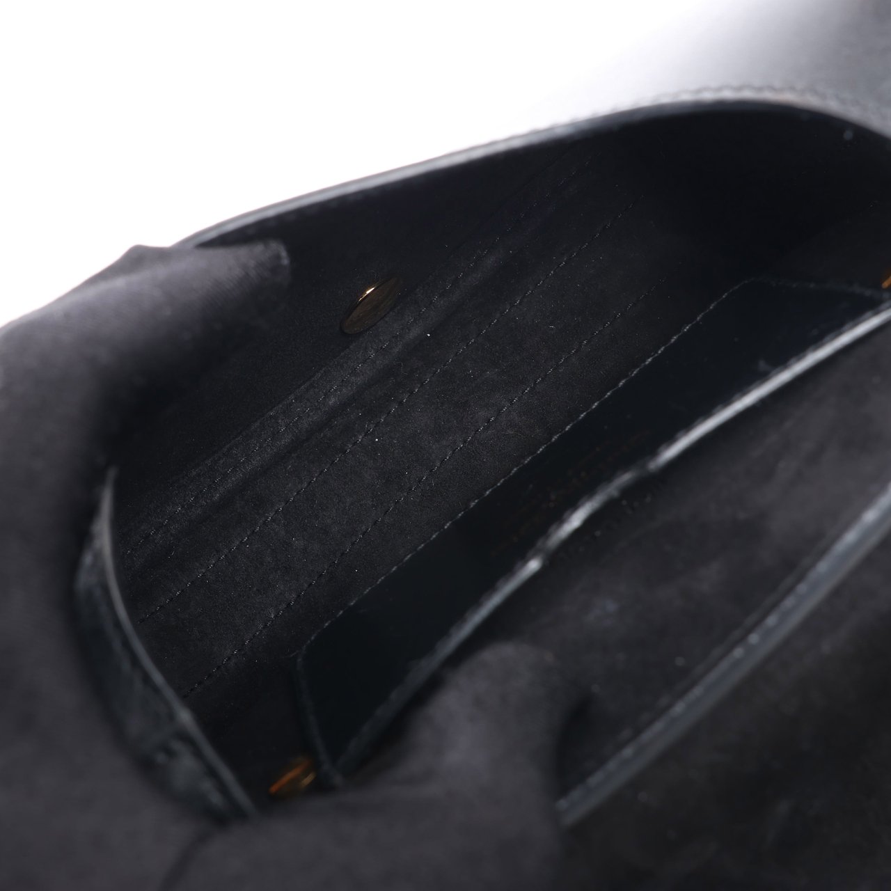 Dior Dior Bobby Small Calfskin Flap Shoulder Bag in Black Zwart