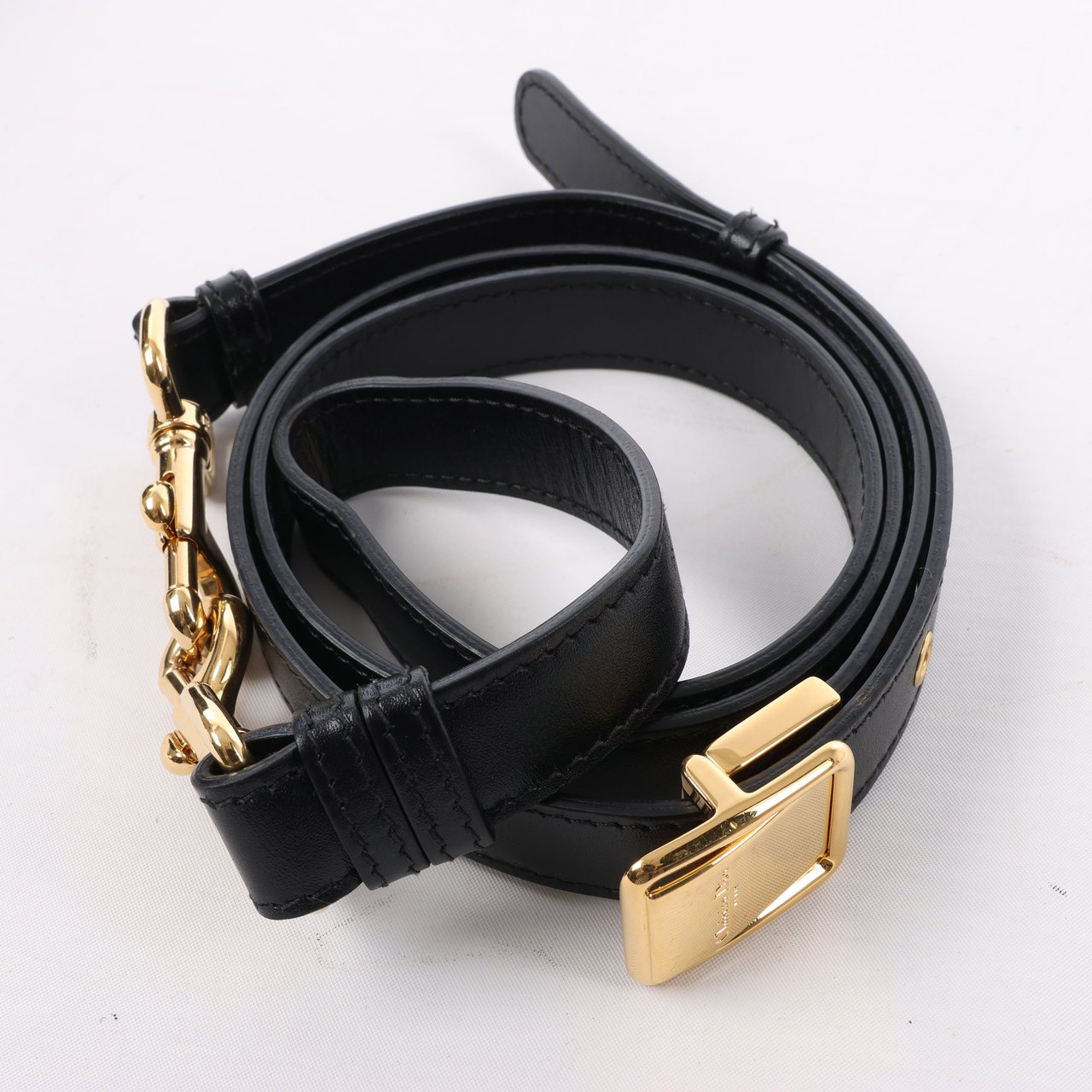 Dior Dior Bobby Small Calfskin Flap Shoulder Bag in Black Zwart