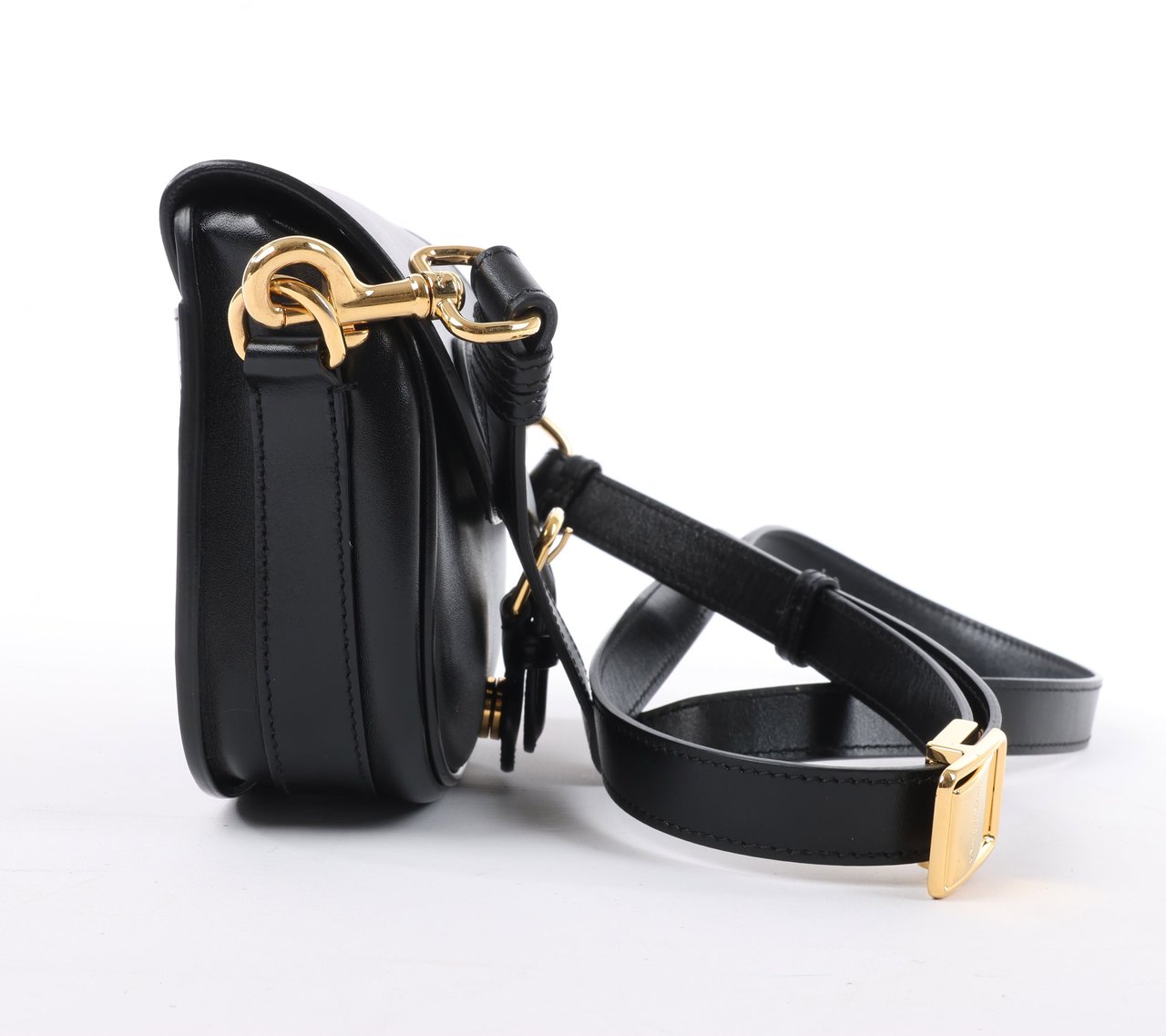 Dior Dior Bobby Small Calfskin Flap Shoulder Bag in Black Zwart
