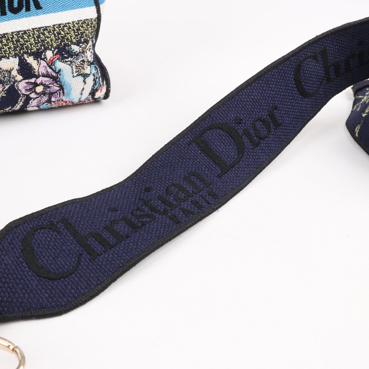 Dior Dior Lady D-Lite Canvas D-Constellation Embroidered Medium 2Way Handbag in Multicolor Divers