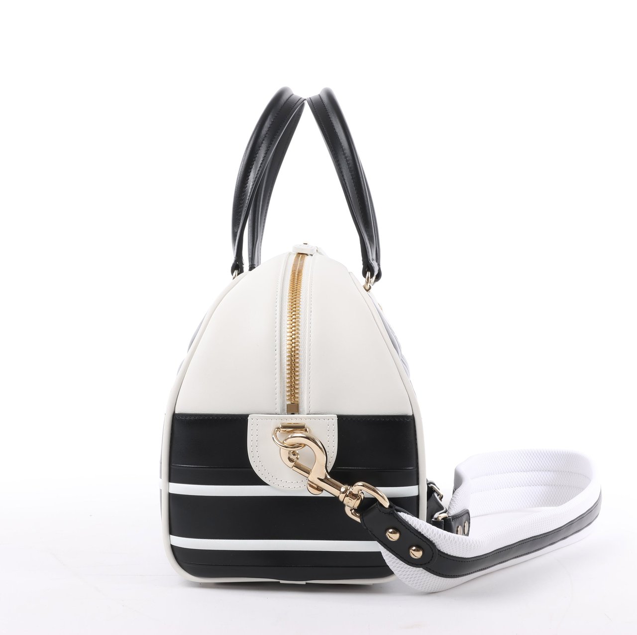 Dior Dior Large Dior Vibe Zip Bowling Bag in Black x White Divers