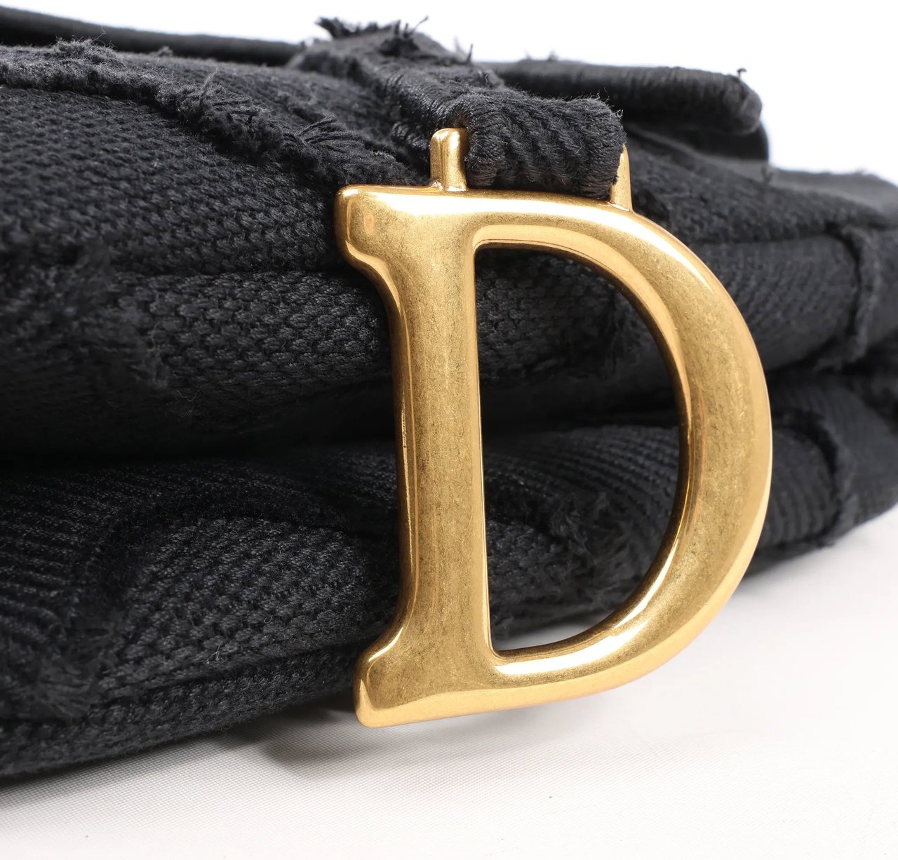 Dior Dior Saddle Classic Bag Canvas Shoulder Bag in Black Zwart