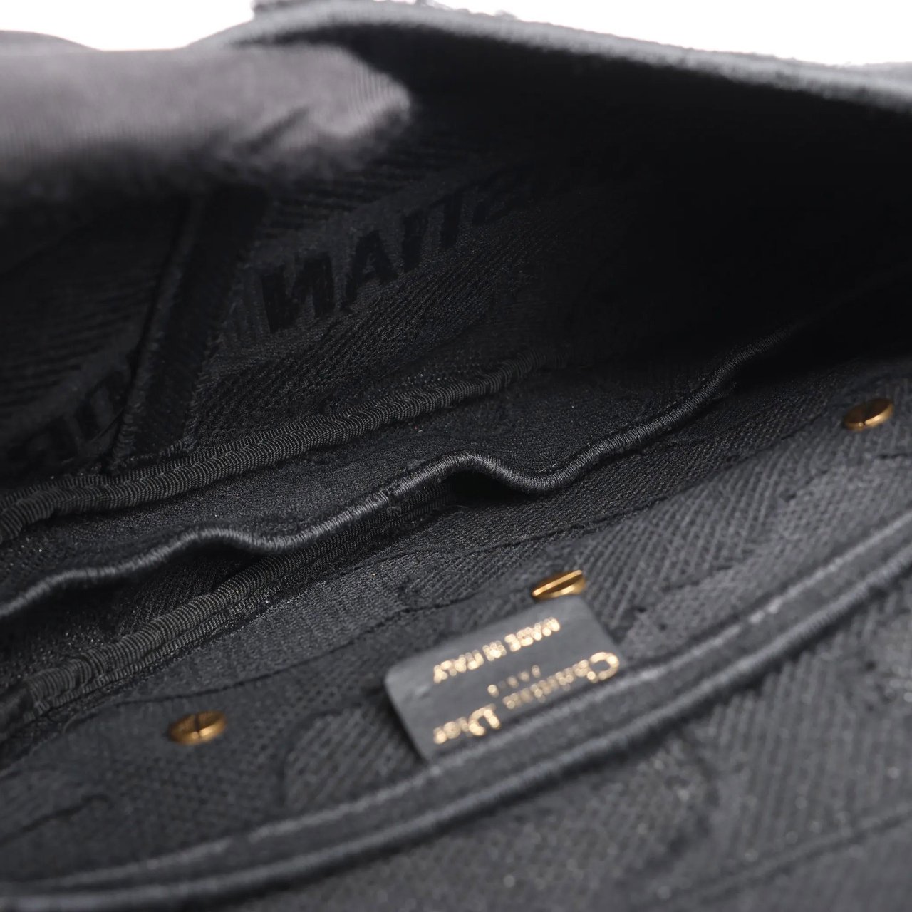 Dior Dior Saddle Classic Bag Canvas Shoulder Bag in Black Zwart