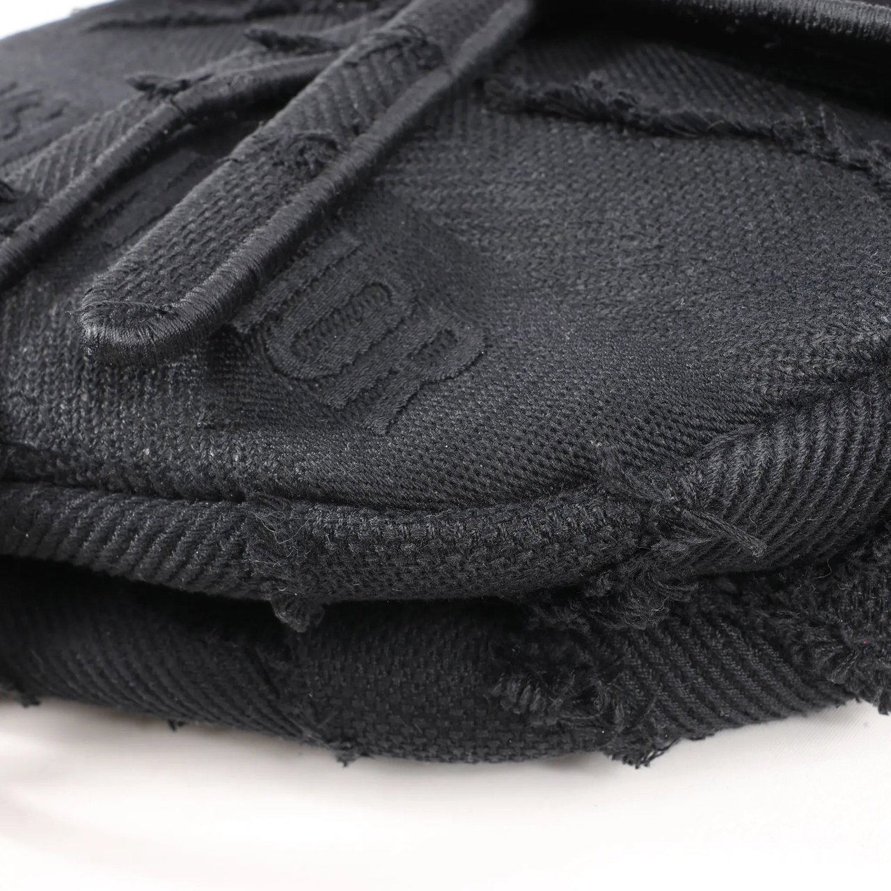 Dior Dior Saddle Classic Bag Canvas Shoulder Bag in Black Zwart