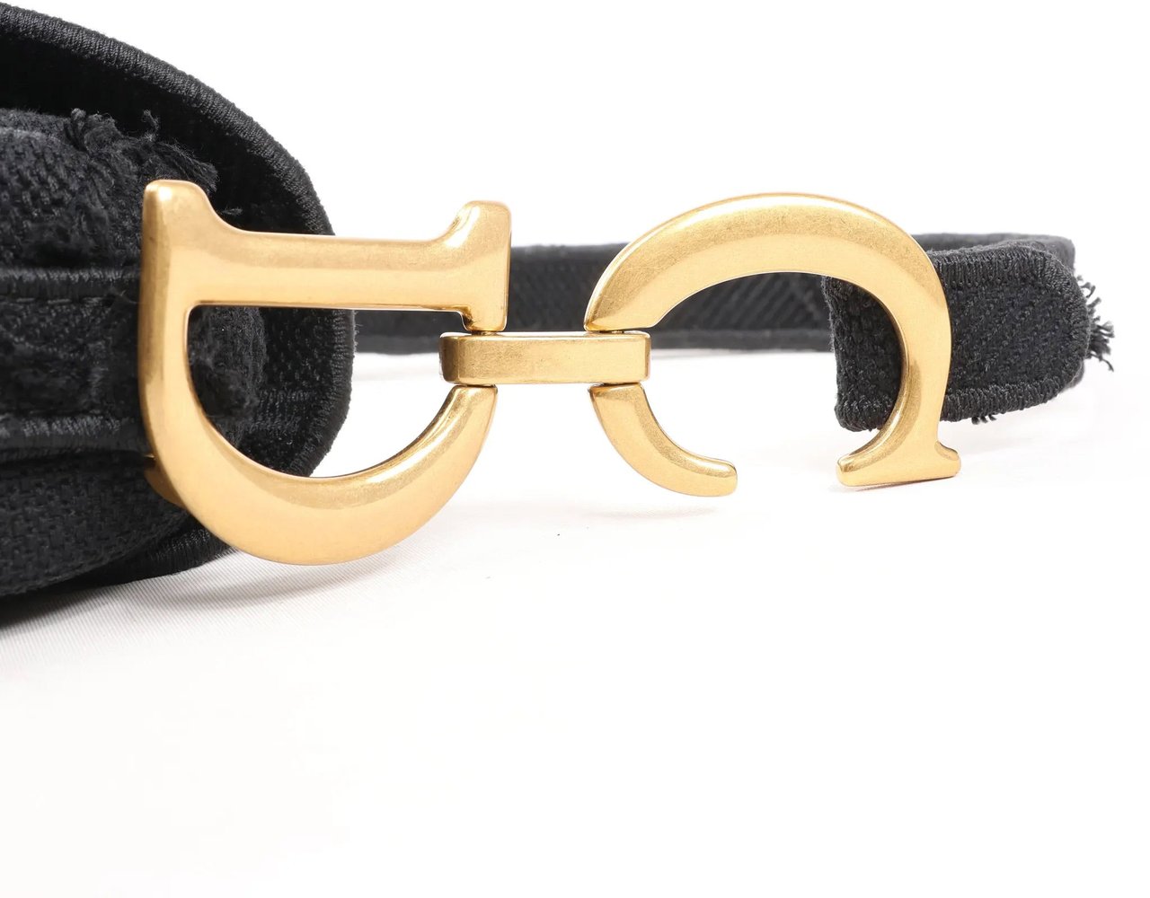 Dior Dior Saddle Classic Bag Canvas Shoulder Bag in Black Zwart