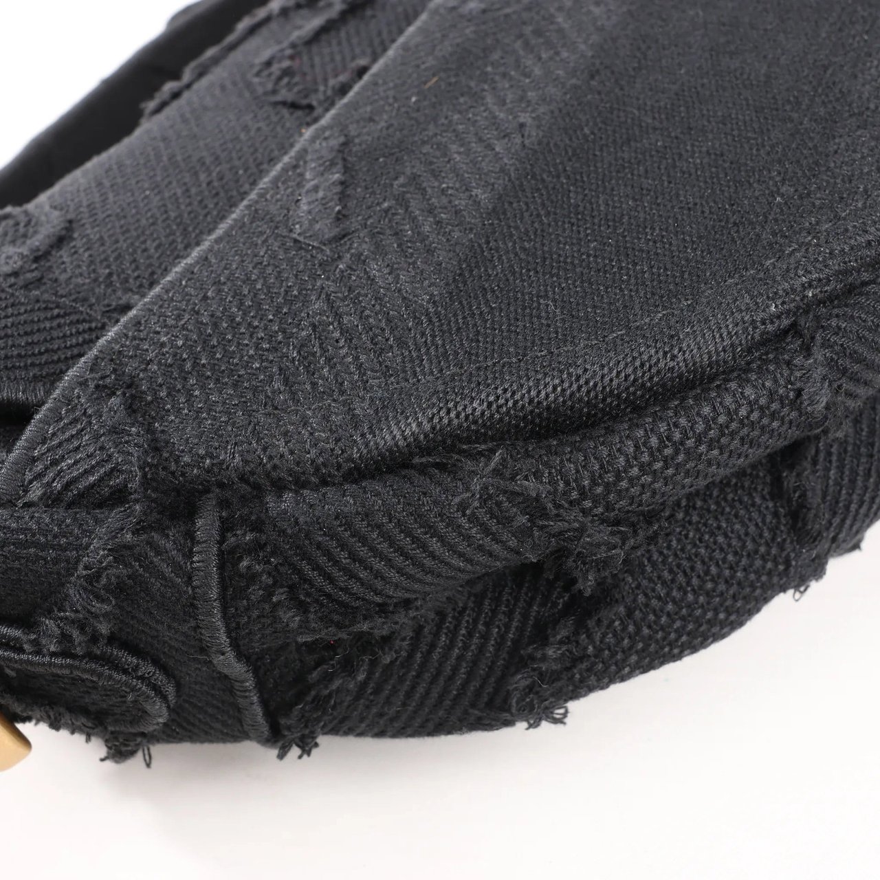 Dior Dior Saddle Classic Bag Canvas Shoulder Bag in Black Zwart