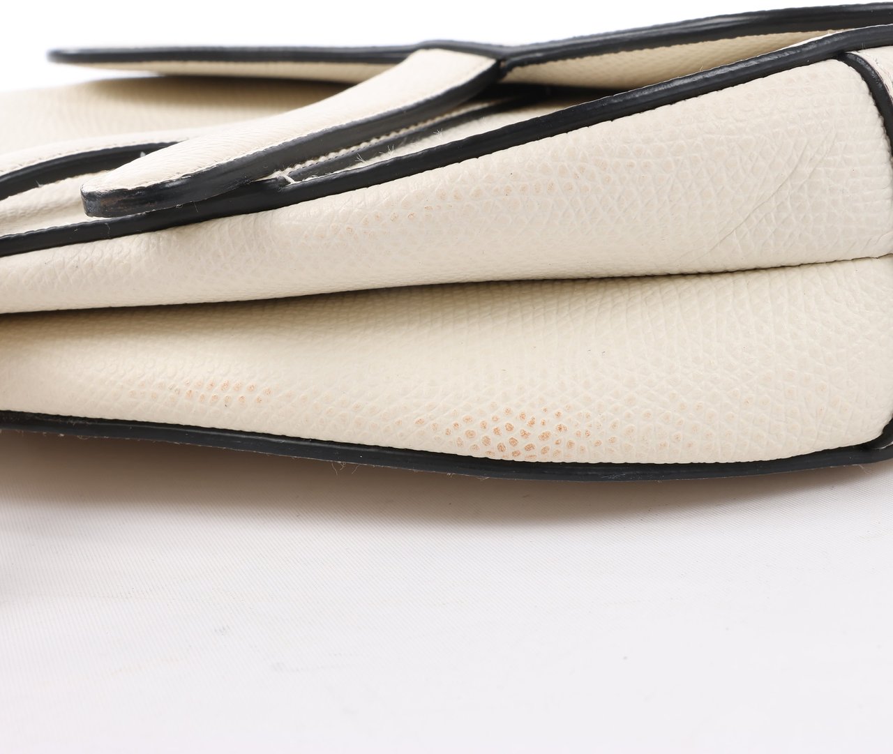 Dior Dior Saddle Mini Bag Leather Handbag in Ecru Beige