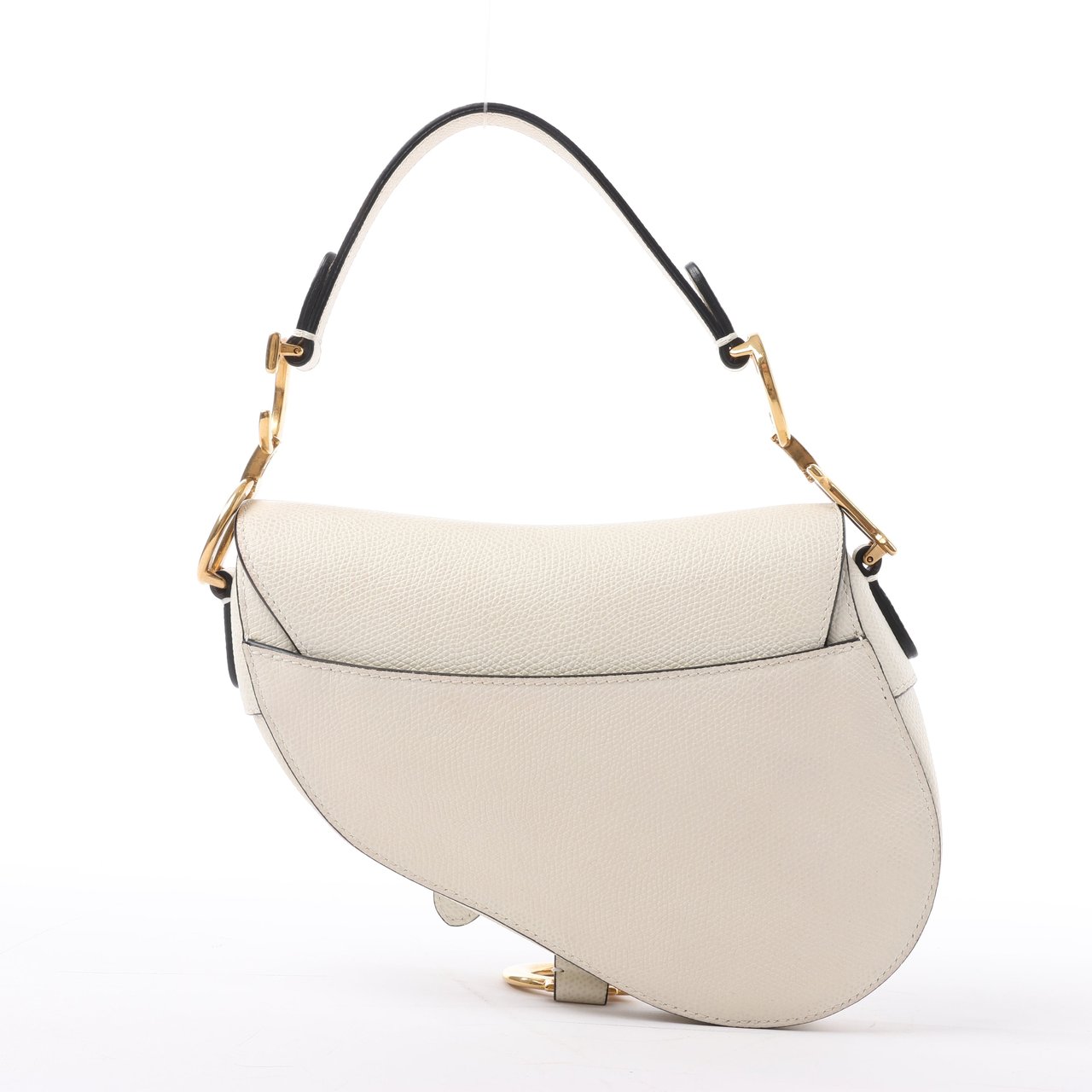 Dior Dior Saddle Mini Bag Leather Handbag in Ecru Beige